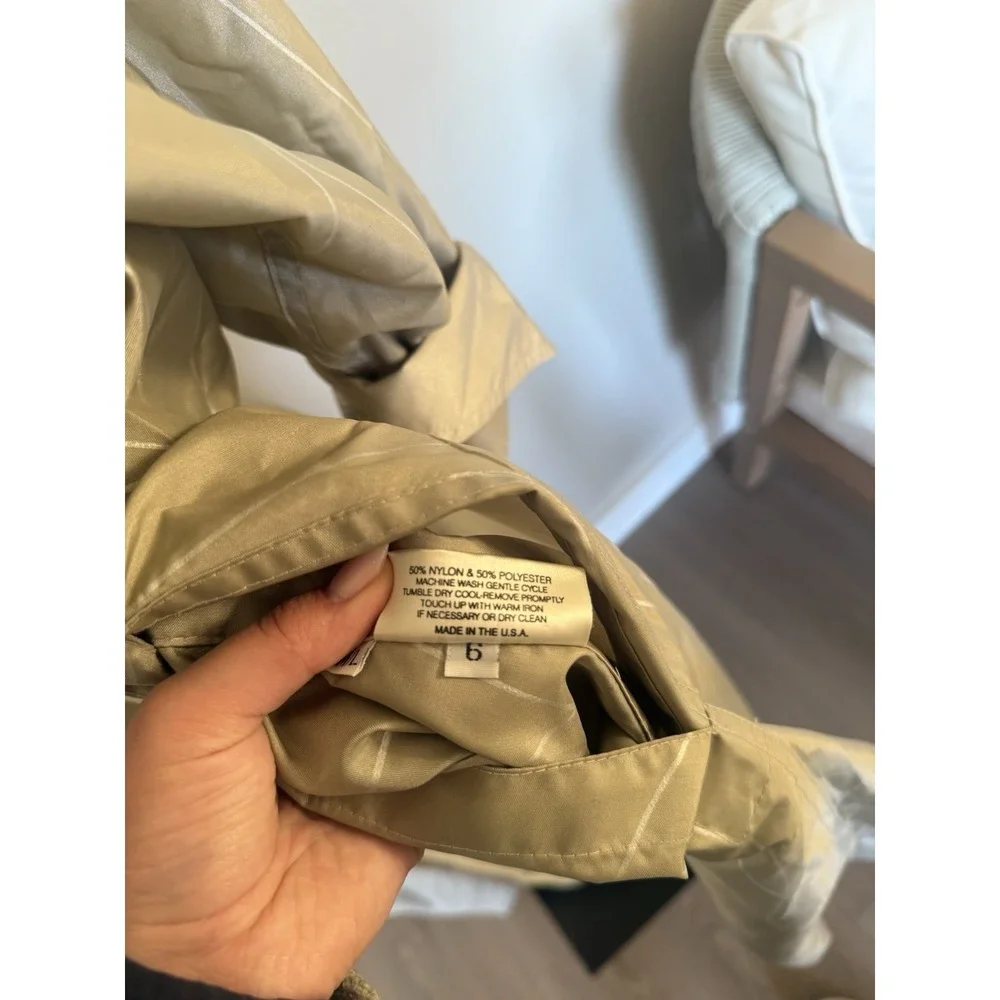 mycra pac Designer Wear‎ Long beige reversible Trench Raincoat SZ M/L 6 Rare VTG - Picture 6 of 14